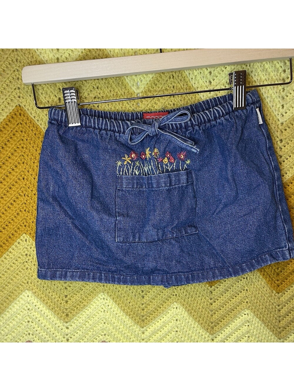 Vintage Sprit Toddler Girl Clothes SZ 3T 100% Cotton Denim Jean Skirt Skort